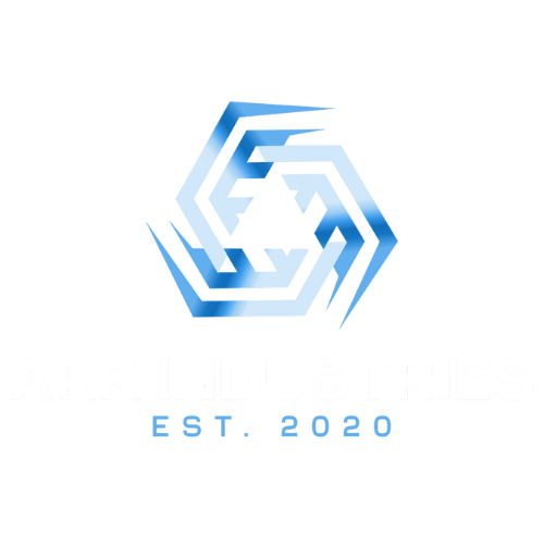Blue geometric hexagonal logo with layered angular shapes established in 2020